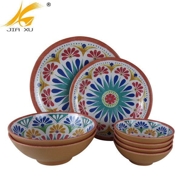 100% melamine dinnerware set wholesale A5 high quality new design tableware set