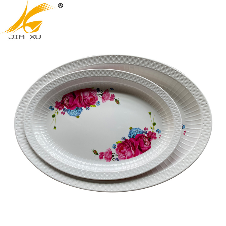 melamine oval deep tray custom design melamine serving tray factory price wholesale