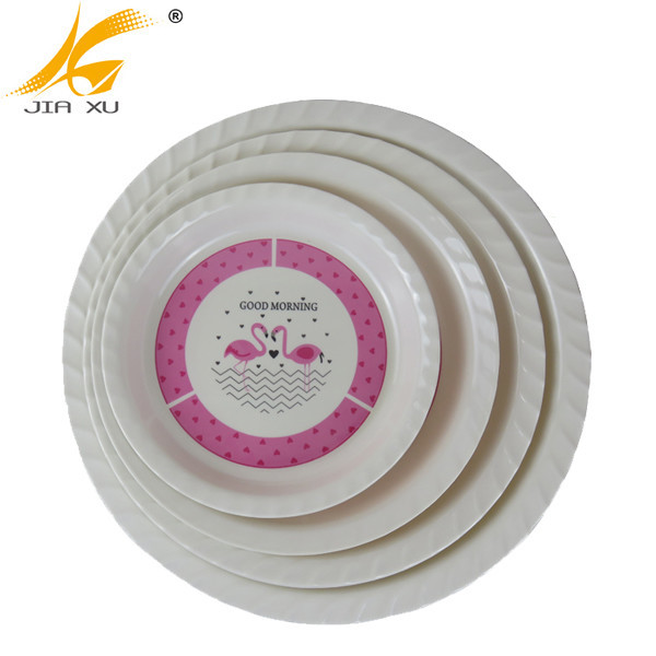 melamine round tray wholesale customized serving tray custom design printing