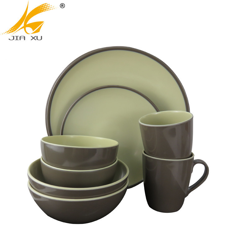 100% melamine dinnerware set wholesale double color melamine tableware set A5 high quality