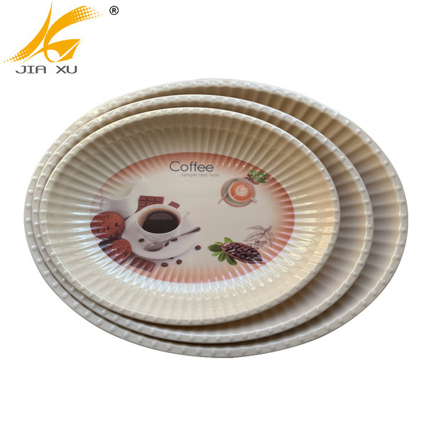 melamine oval tray custom design melamine serving tray factory price wholesale