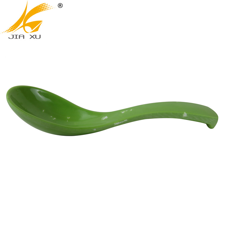 Melamine Spoon Green Color With Design Printing  soup spoon Janpan Style Melamine Tableware Rice Spoon  Food Grade