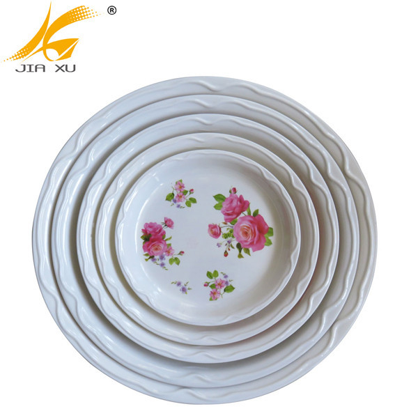 melamine round tray wholesale customized serving tray custom design printing