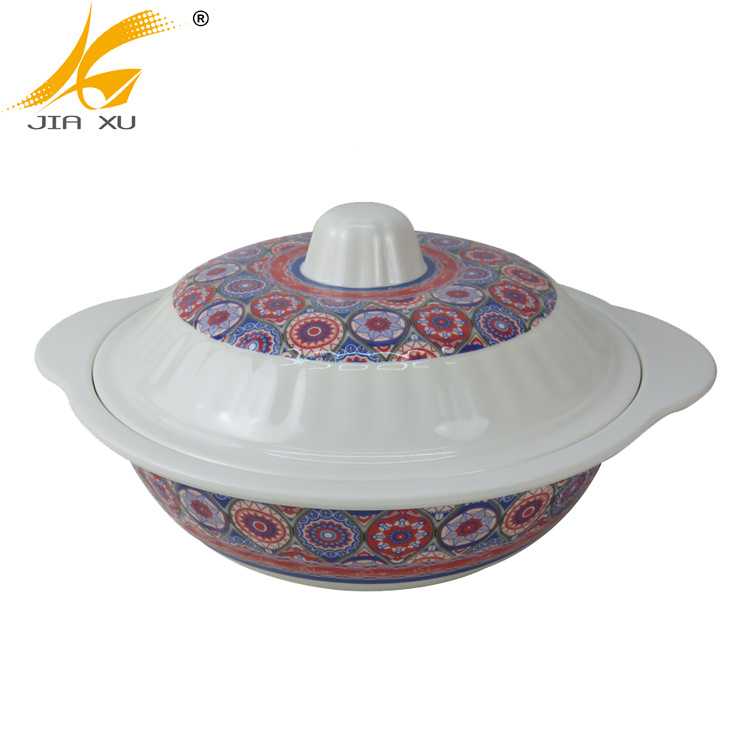30% melamine handle bowl with lid wholesale soup bowl with cover custom printing bowl