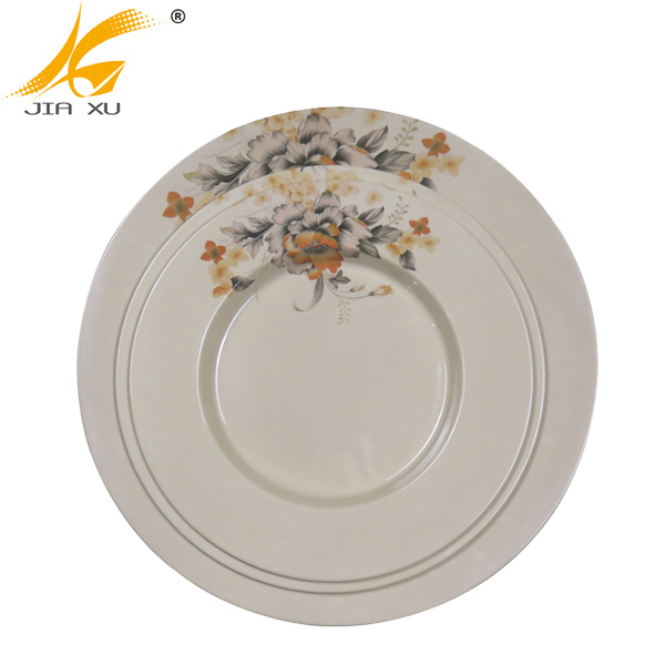 melamine round tray wholesale customized serving tray custom design printing