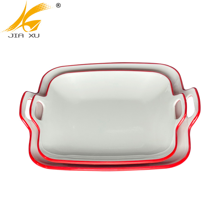 red and white melamine handle plates color melamine tableware