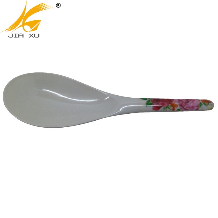 8.5 inch melamine dinner spoon plastic rice spoon wholesale A1 food grade melamine kitchenware