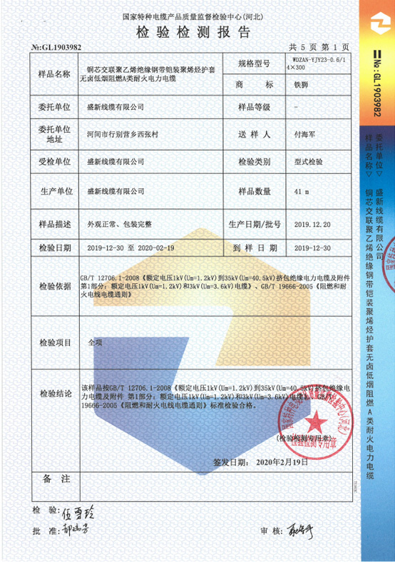 WDZAN-YJY23-1kV 4X300（2）