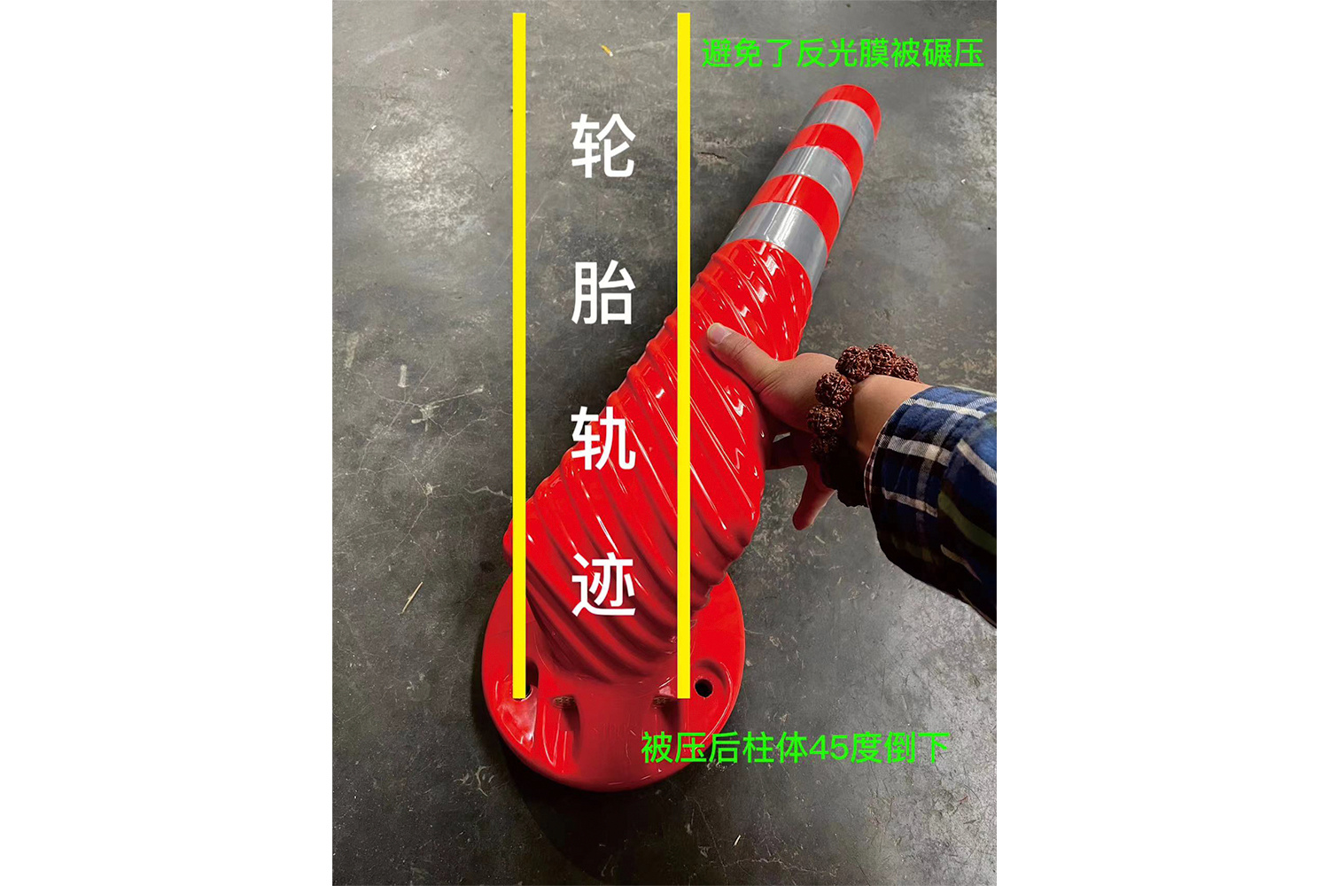 TPU Warning Column TPU-75-V