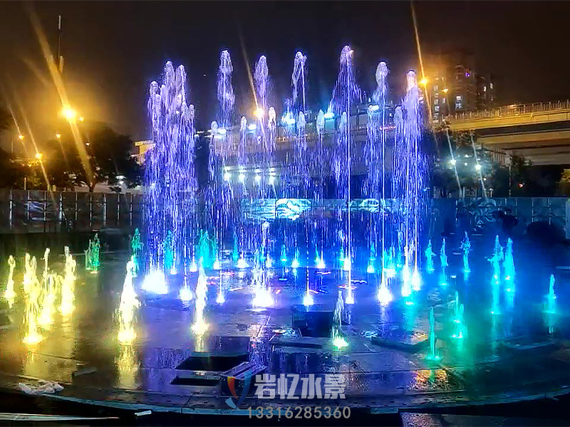 重庆梁平流光溢彩音乐喷泉
