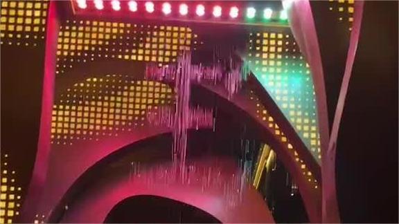 小型户外文字水幕