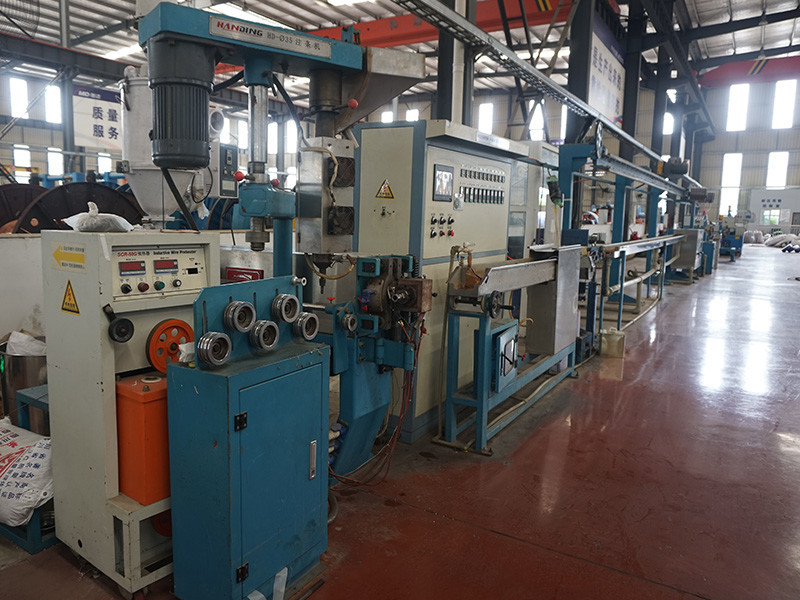 Cable insulation extrusion production line