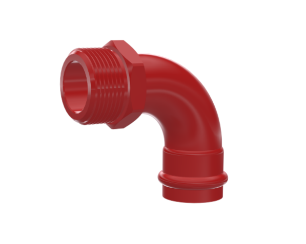 Male Thread 90° Equal Elbow
