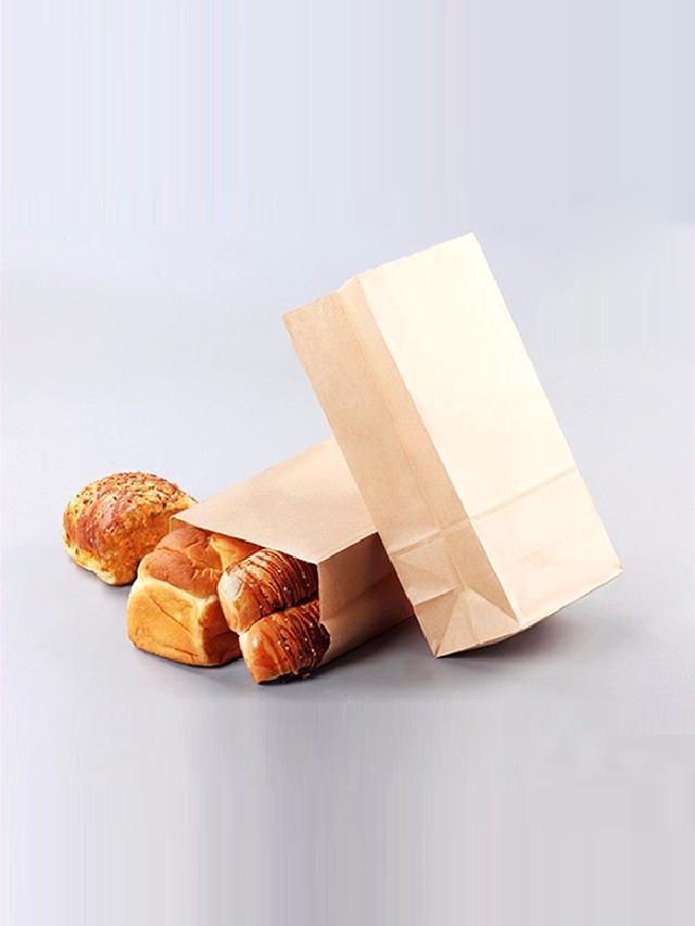 Advertising logo printing kraft paper bag food grade fast food paper bag