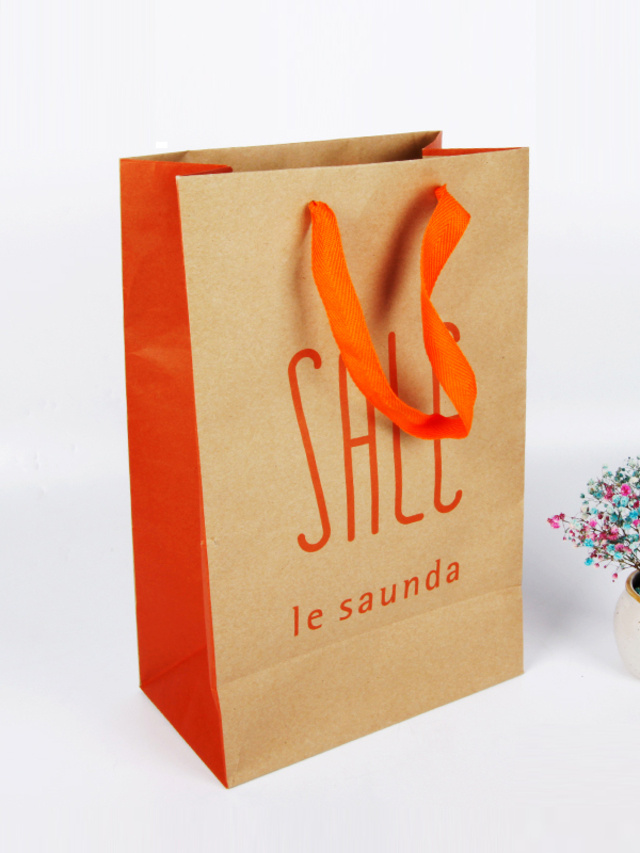Printed Ordinary Kraft Paper Bag