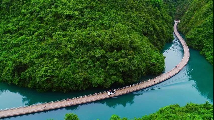 獅子關水上浮橋_湖北省宣恩縣獅子關旅遊區-宣恩旅遊-恩施旅遊-獅子關