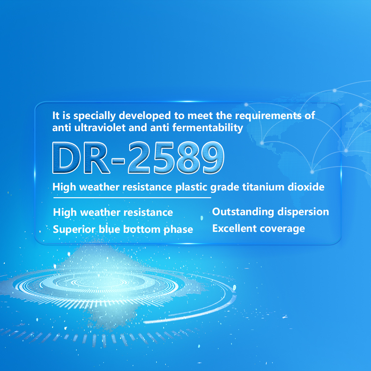 Rutile titanium dioxide DR-2589