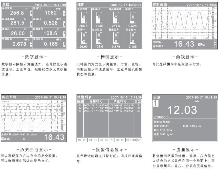 WP-R301C 蓝屏无纸记录仪
