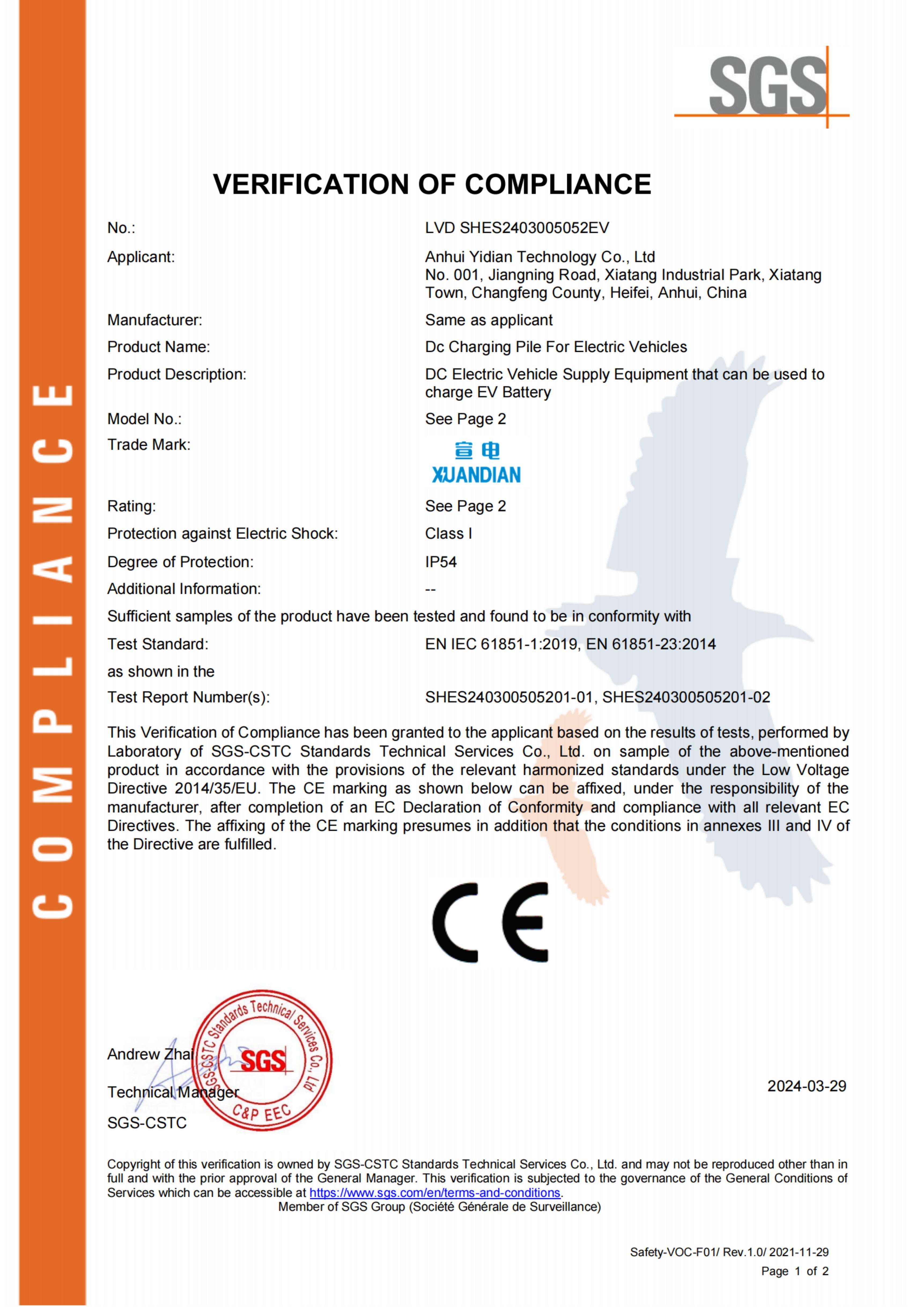 Certificación CE de la UE
