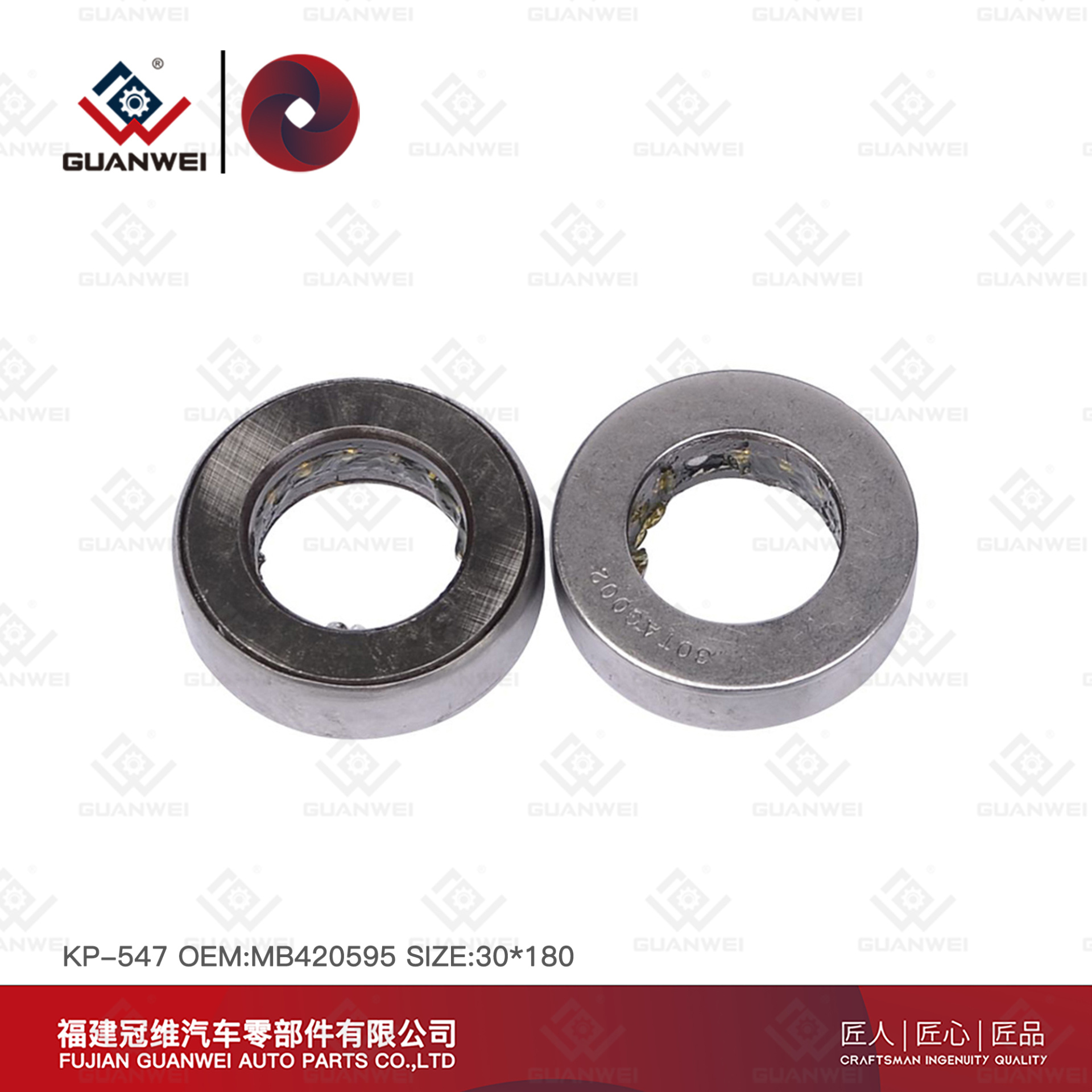 Kit King Pin KP-547 Número OEM: MB 420595 Material: 45# Acero