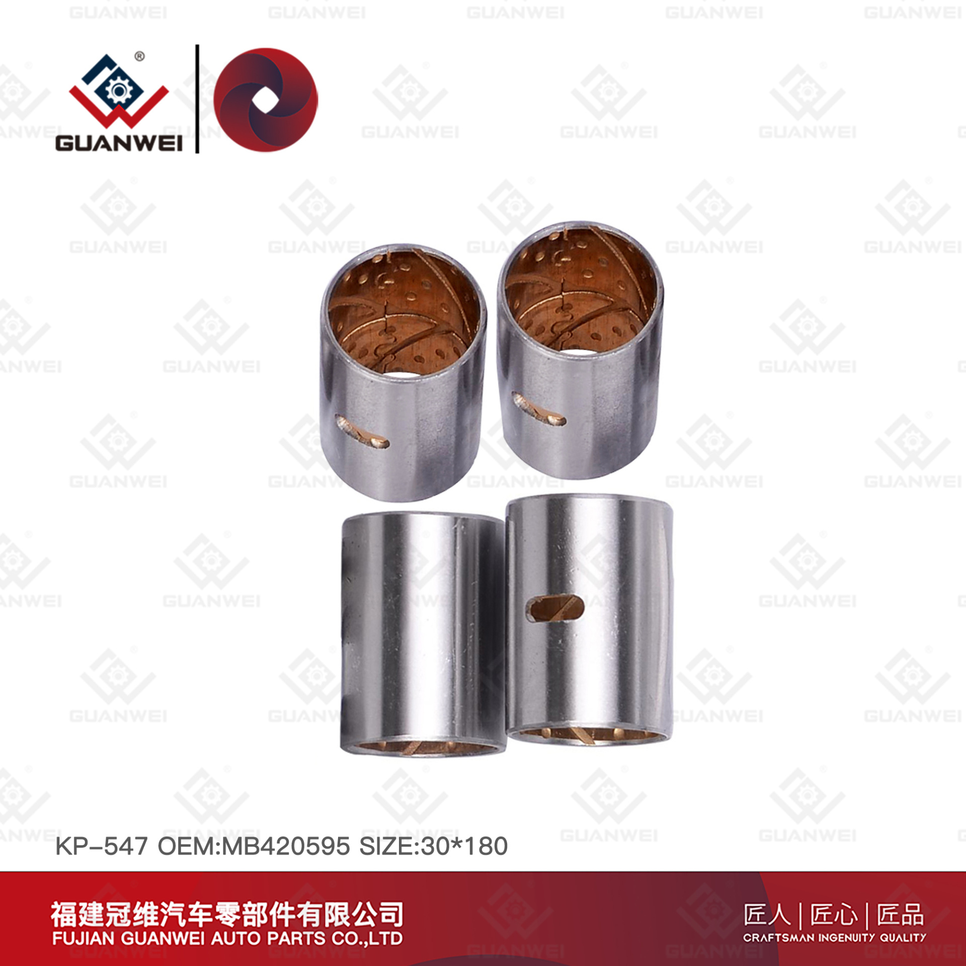 Kit King Pin KP-547 Número OEM: MB 420595 Material: 45# Acero