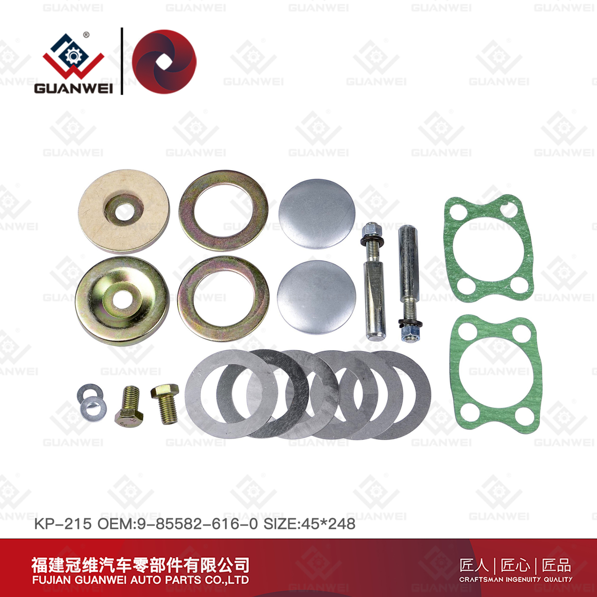 Kit de reparación King Pin KP-215 OEM 9-85582-616-0 para Isuzu