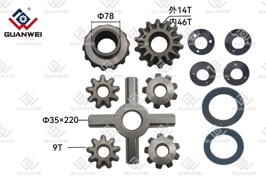 FUWA FORD KIT REPARO CAIXA DIFERENCIAL DIFERENCIAL DIFERENTE PLANETÁRIO CONSELHO PLANETÁRIO 35X220 14T/46T KIT DIFERENCIAL