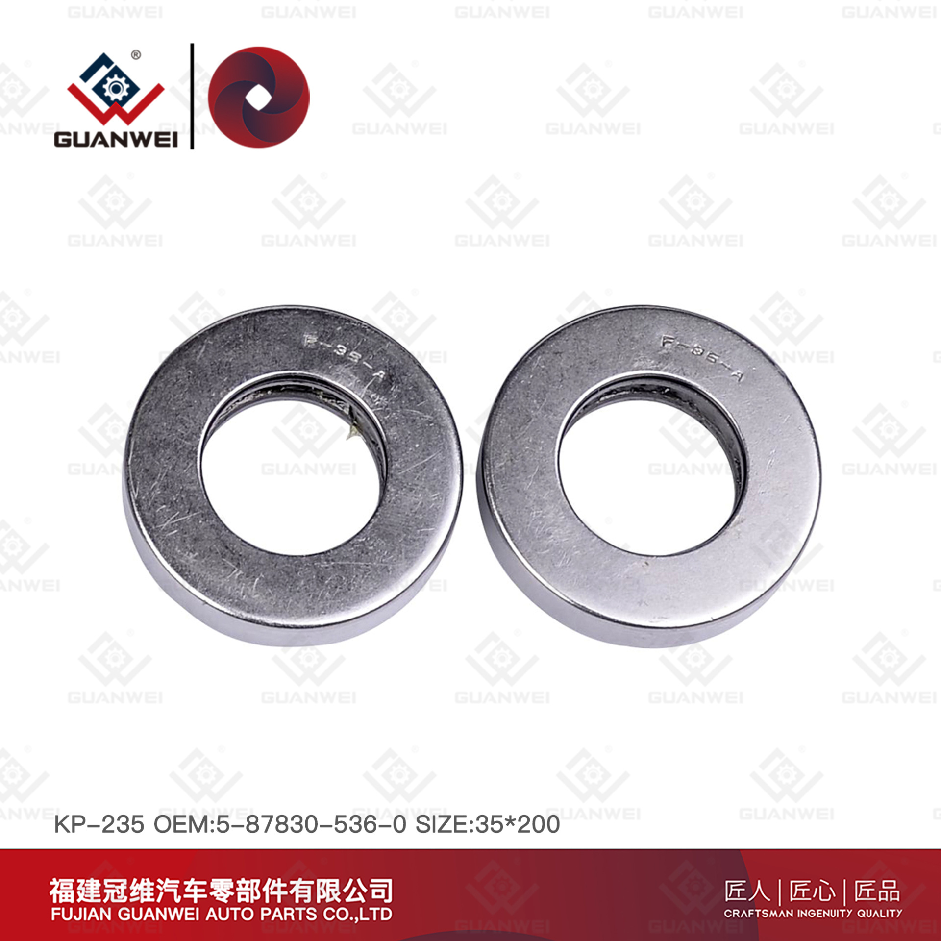 King Pin Repair Conjunto OEM Número: 5-87830536-0 Tamanho: 25x187.5 Para Nissan