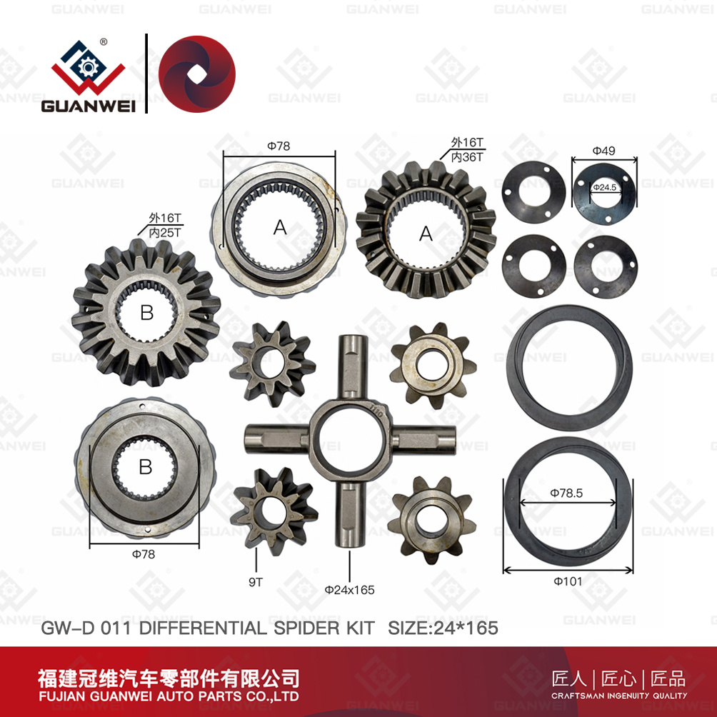 Kit de engrenagem de aranha diferencial para hino ek100/ef750-rr
