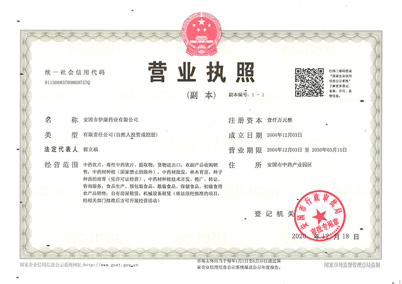 营业执照 营业执照