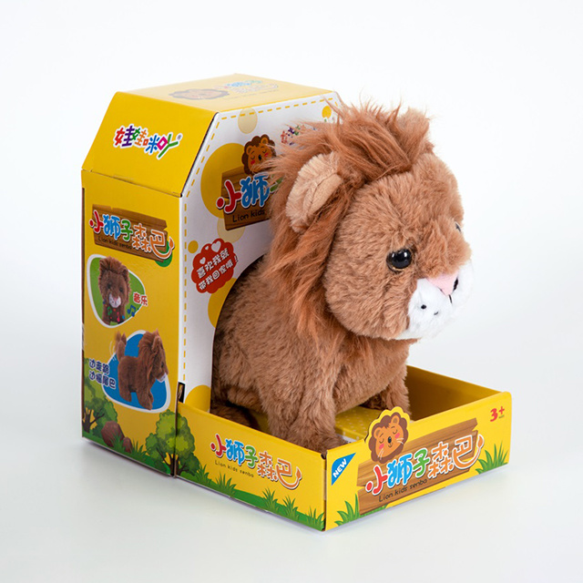 Interactive Walking Lion Plush with Music
