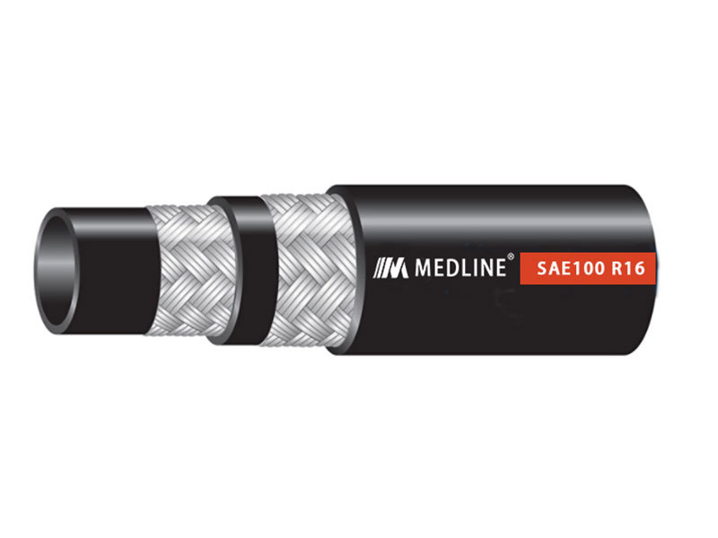 SAE 100R16 Compact High Pressure 1 & 2 Layer Wire Braid Reinforced Rubber Hydraulic Hose