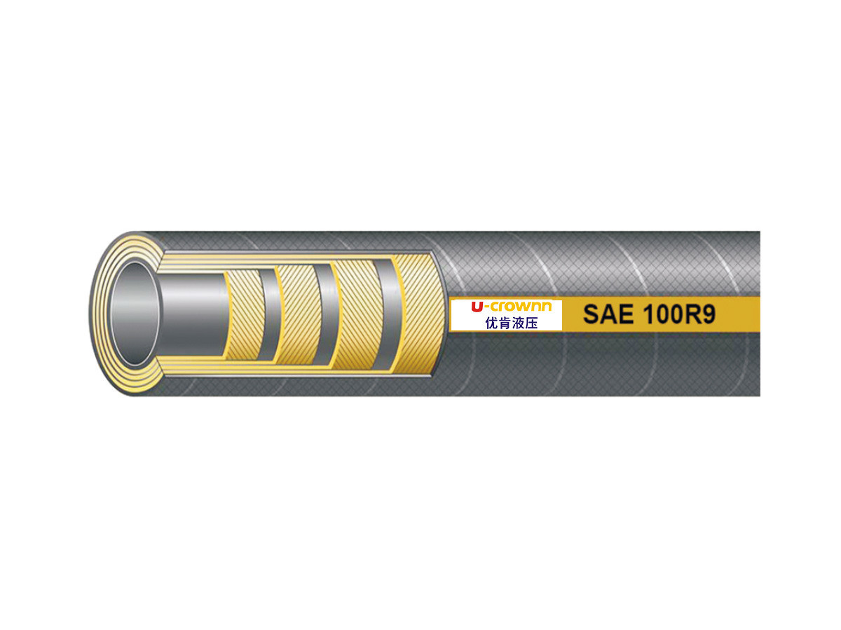 SAE 100R9 鋼絲纏繞液壓橡膠軟管