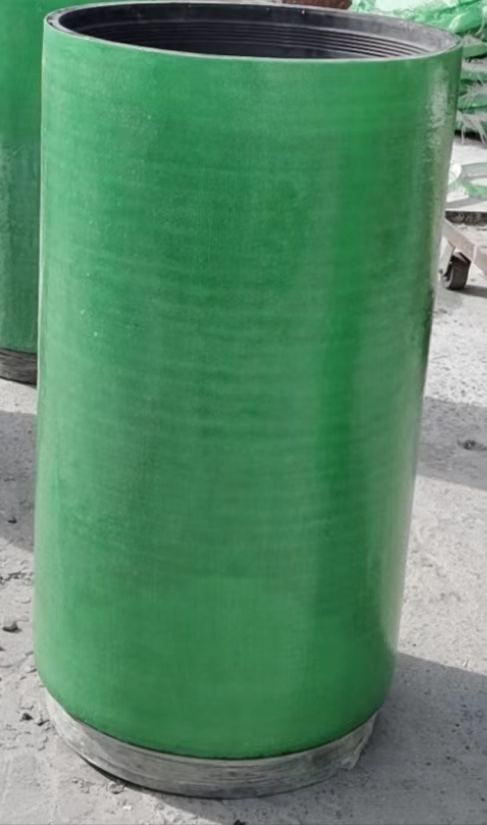 纤维增强复合pe实壁自锁式顶拉管