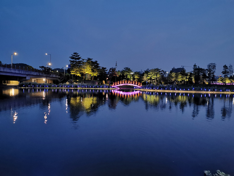 Jiangmen Garden Mountain Lake Sports Park Lighting Project