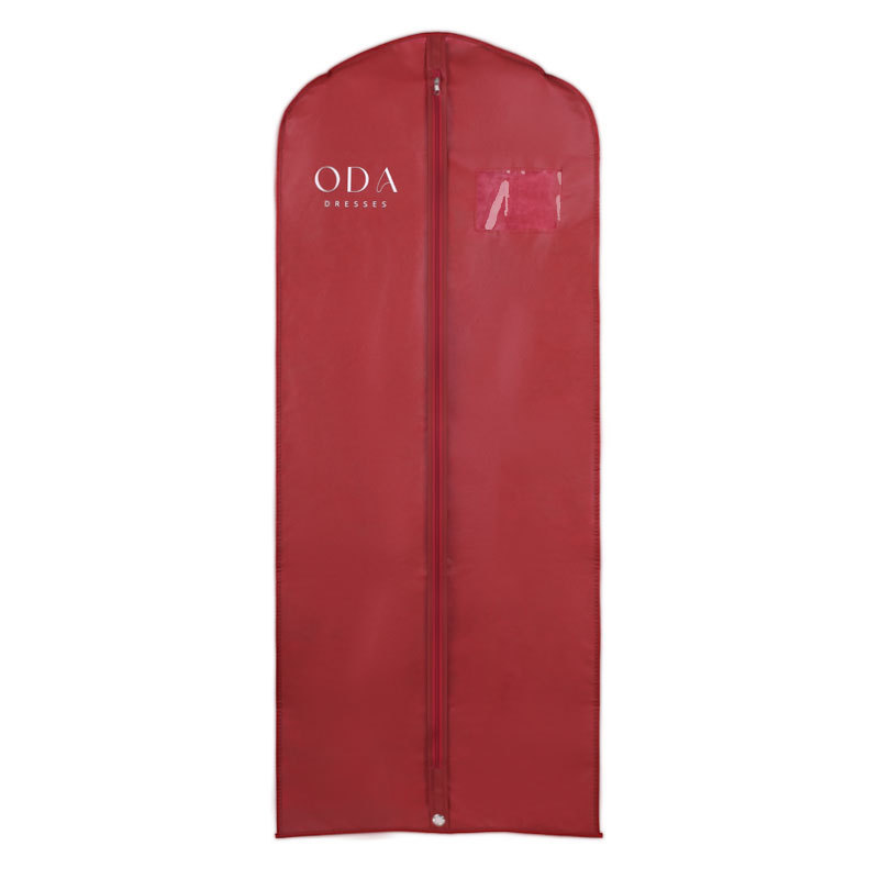 Non Woven Garment Bag Dust Cover for Coat Gown Suit Travel Hanging Storage
