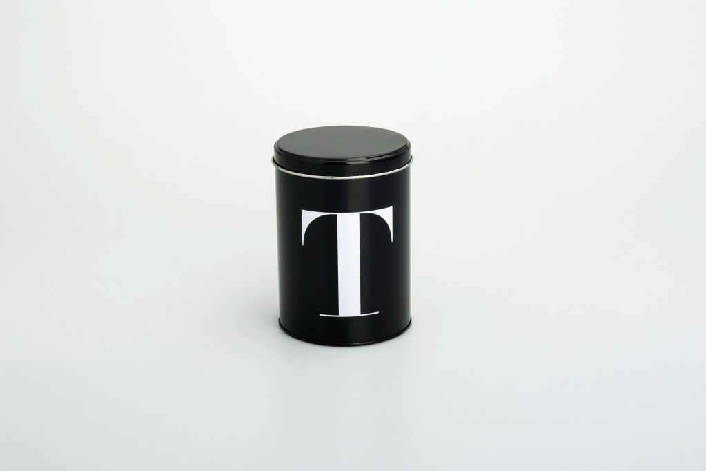Round Tin Tea Caddy OS0035W-01