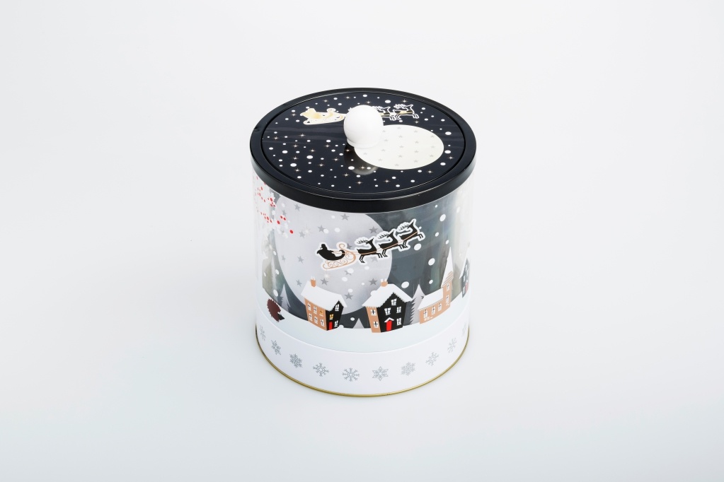 Round Cookie Tin Box with Music OS0598A-01