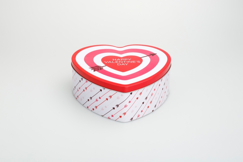 Valentine Heart Shaped Cookie Tin Wholesale DR005B-01