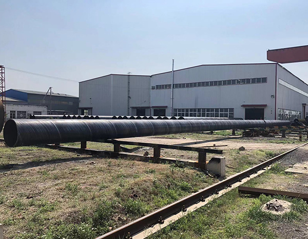 Spiral welded pipe