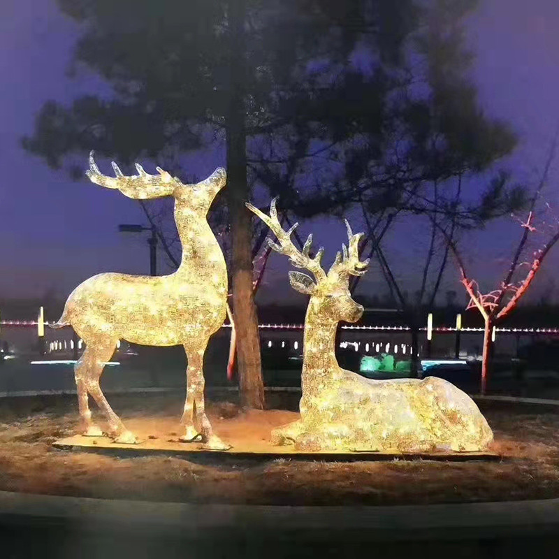 不锈钢镂空鹿