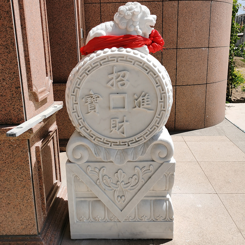 仿古石雕门墩