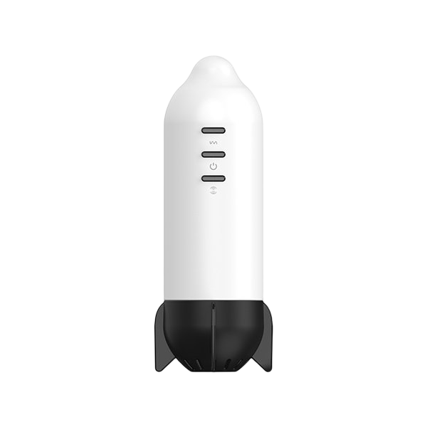 Sucking and Vibrating Rocket Masturbator