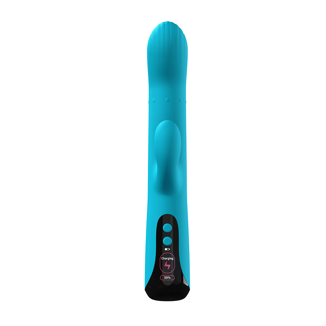 Deevin-LED Come Hither, Dual Vibrating Rabbit Vibrator