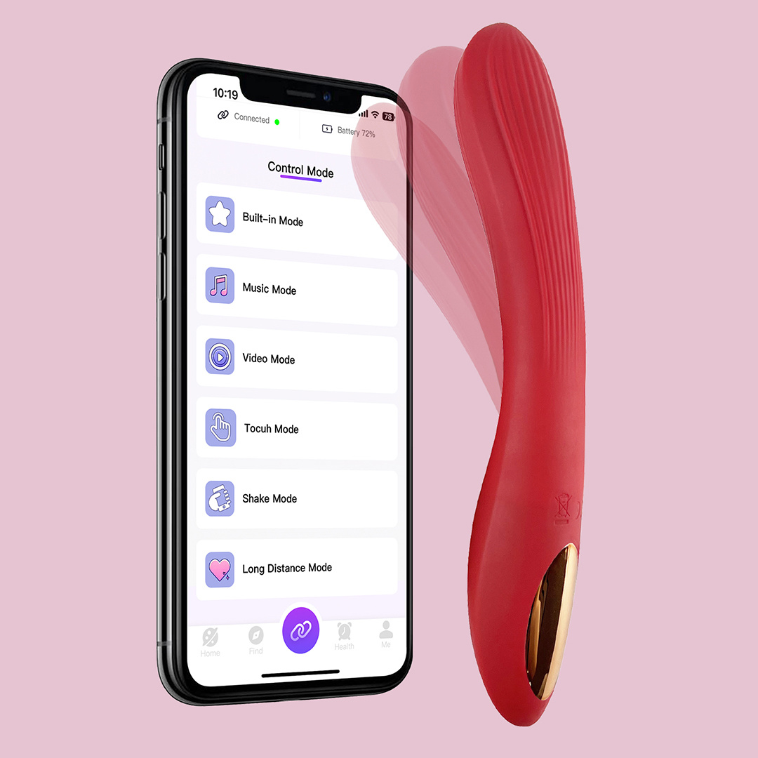 APP control remoto bendable G spot vibrador.