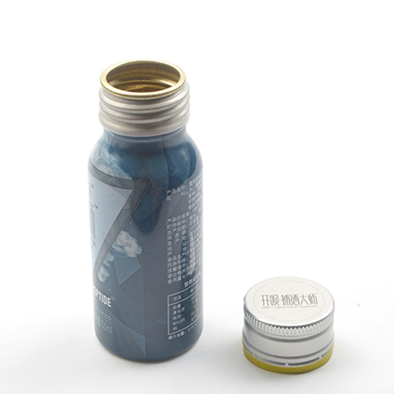 Screw mouth aluminum bottle oral liquid enzyme bottle