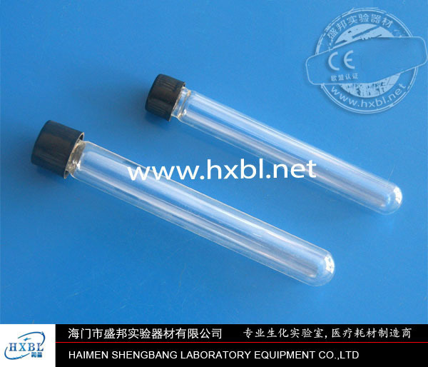 SCREW CAP GLASS TEST TUBE