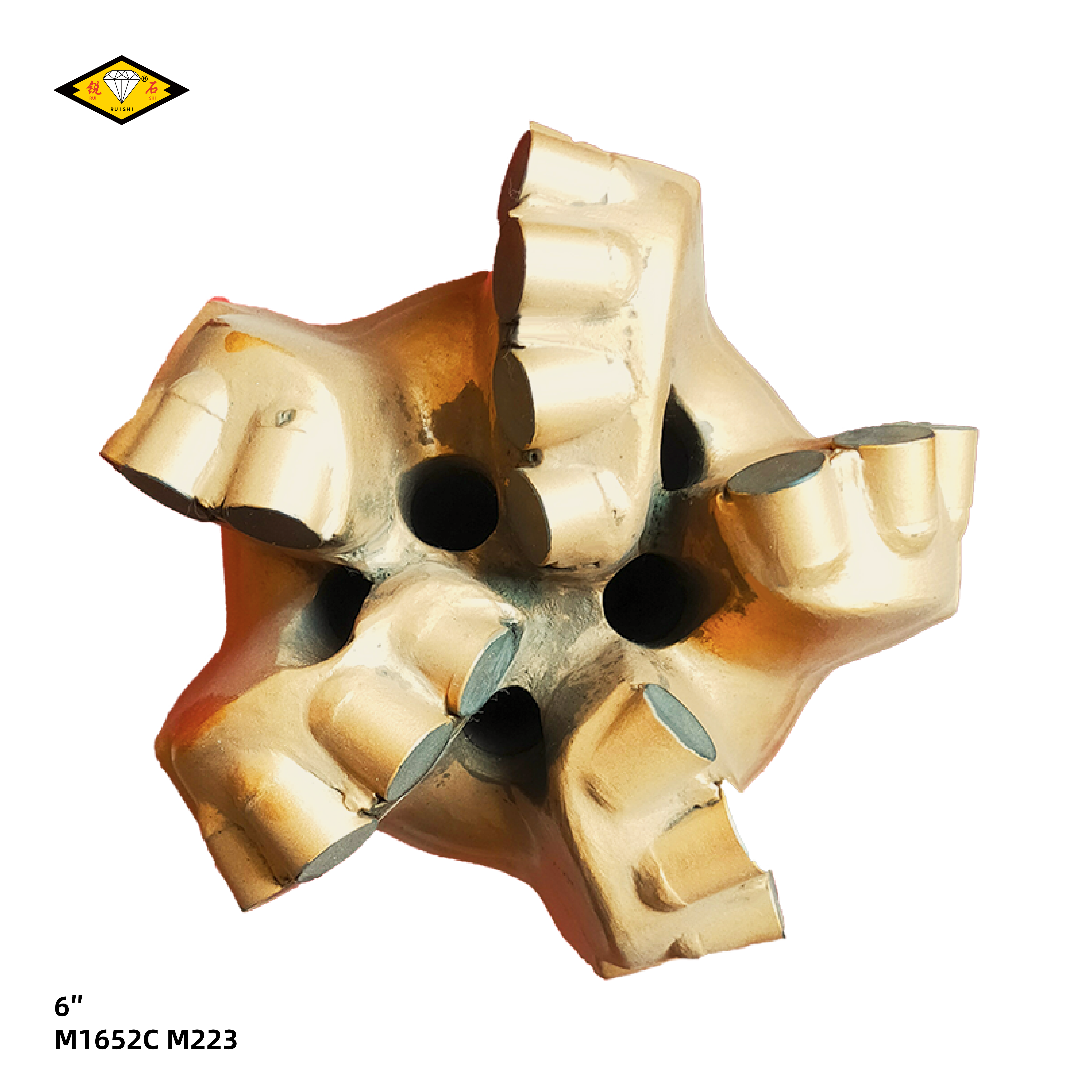 6 inches matrix body pdc bits with 16mm cutters and 5 blades for medium soft formations