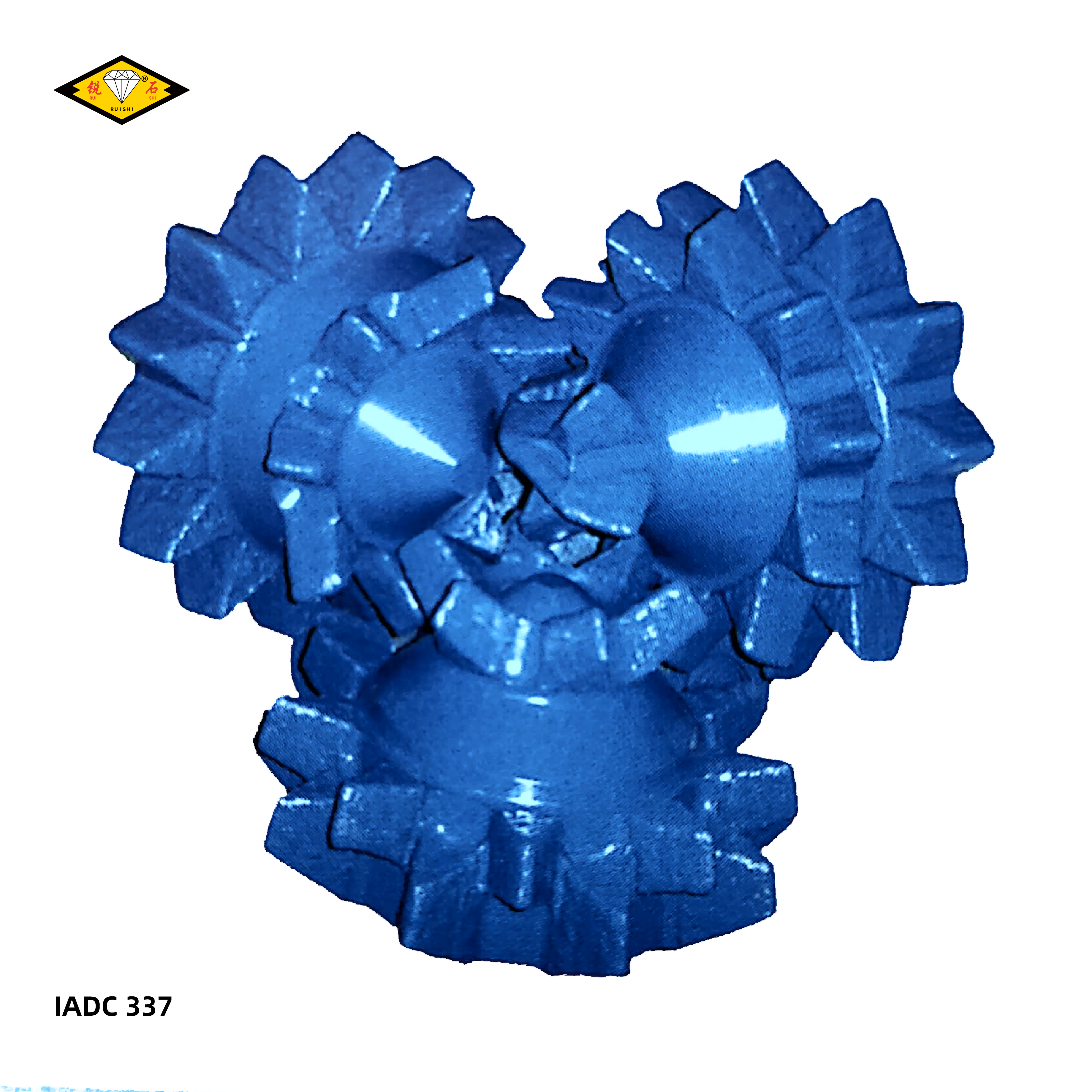 IADC337, tricone bits with milled tooth for soft to medium soft formations with low compressive strength and high drill ability