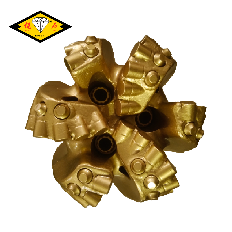 6 1/2 inches API pdc matrix body bits with 13mm cutters and 6 blades for medium hard formations